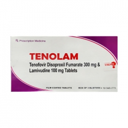 Tenolam 300mg/100mg Atra 3 vỉ x 10 viên Tenolam 300mg/100mg Atra 3 vỉ x 10 viên