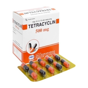Tetracyclin 500mg Uphace 10 vỉ x 10 viên (Tetracyclin hydroclorid)