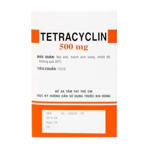 Tetracyclin 500mg Uphace 10 vỉ x 10 viên (Tetracyclin hydroclorid)