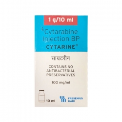Thuốc tiêm điều trị ung thư Cytarine 1g/10ml, Lọ 10ml Thuốc tiêm điều trị ung thư Cytarine 1g/10ml, Lọ 10ml