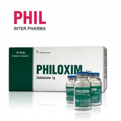 Bột pha tiêm Philoxim Hộp 10 lọ x 1g - Hỗ trợ diều trị nhiễm trùng