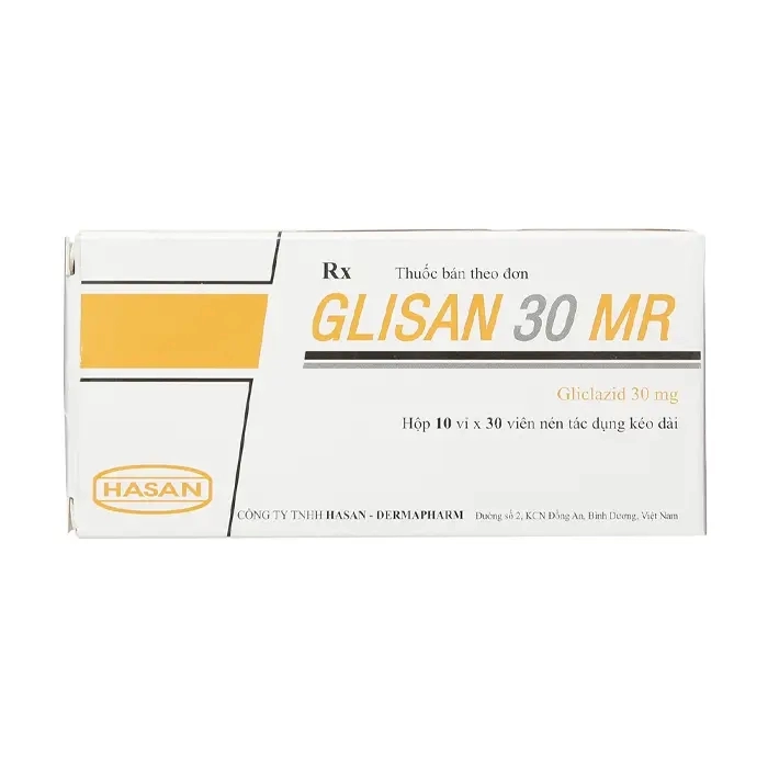 Glisan 30 MR Hasan 10 vỉ x 30 viên Glisan 30 MR Hasan 10 vỉ x 30 viên