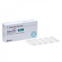 Thuốc tiểu đường Januvia 50 - Sitagliptin 50mg, Hộp 2 vỉ x 14 viên