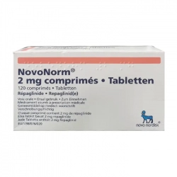 NovoNorm 2mg Novo Nordisk 8 vỉ x 15 viên - Thuốc tiểu đường