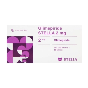 Glimepiride Stella 2mg 3 vỉ x 10 viên Glimepiride Stella 2mg 3 vỉ x 10 viên