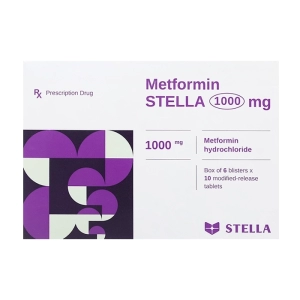 Metformin Stella 1000mg 6 vỉ x 10 viên Metformin Stella 1000mg 6 vỉ x 10 viên
