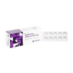 Metformin Stella 500mg 3 vỉ x 10 viên (Metformin)