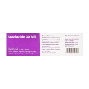 Staclazide 30 MR Stellapharm 3 vỉ x 10 viên