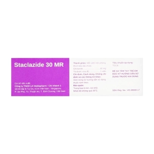Staclazide 30 MR Stellapharm 3 vỉ x 10 viên