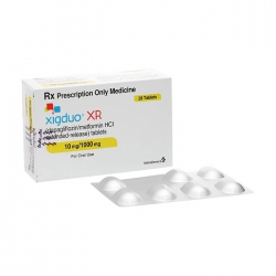 Thuốc tiểu đường AstraZeneca Xigduo XR 10mg/1000mg, Hộp 28 viên Thuốc tiểu đường AstraZeneca Xigduo XR 10mg/1000mg, Hộp 28 viên