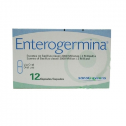 Thuốc tiêu hóa Enterogermina - Bacillus claudi 2 billion, Hộp 1 vỉ x 12 viên