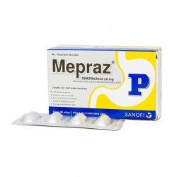 Mepraz 20mg Sanofi, Hộp 7 vỉ x 4 viên