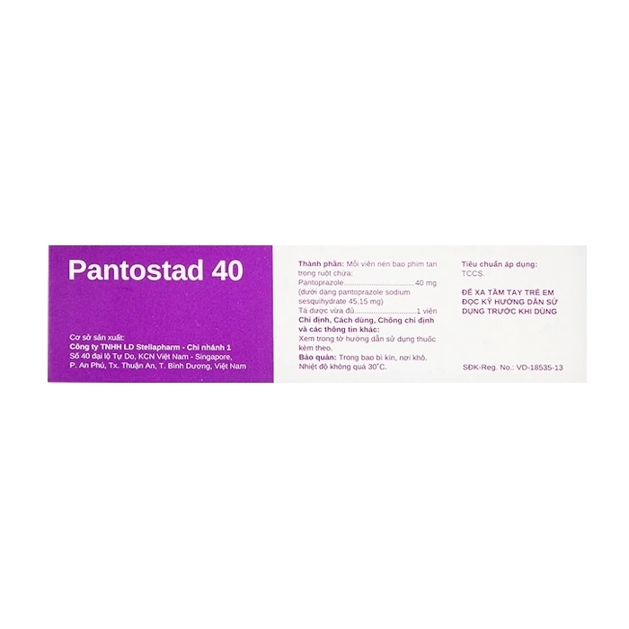 Pantostad 40 Stellapharm 4 vỉ x 7 viên