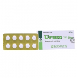 Thuốc tiêu hóa Uruso 300mg, Hộp 30 viên Thuốc tiêu hóa Uruso 300mg, Hộp 30 viên