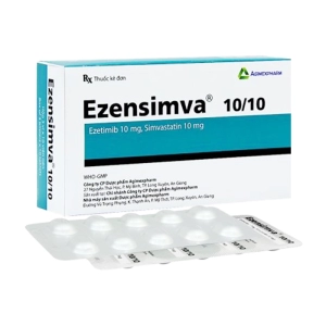 Ezensimva 10/10 Agimexpharm 3 vỉ x 10 viên Ezensimva 10/10 Agimexpharm 3 vỉ x 10 viên
