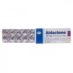 Thuốc tim mạch Aldactone - Spironolactone 25mg, Hộp 10 vỉ x 10 viên