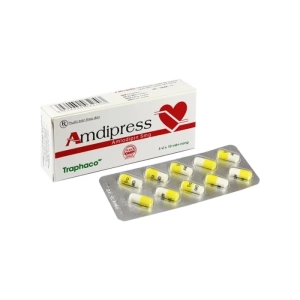 Amdipress Traphaco 3 vỉ x 10 viên - Thuốc tim mạch, huyết áp Amdipress Traphaco 3 vỉ x 10 viên - Thuốc tim mạch, huyết áp