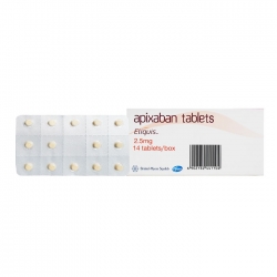 Eliquis 2.5mg Pfizer 1 vỉ x 14 viên Eliquis 2.5mg Pfizer 1 vỉ x 14 viên