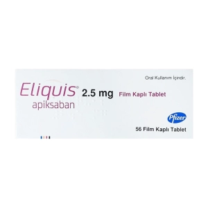 Eliquis 2.5mg Pfizer 4 vỉ x 14 viên Eliquis 2.5mg Pfizer 4 vỉ x 14 viên
