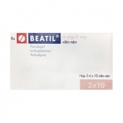 Thuốc tim mạch Beatil 4mg/5mg, Hộp 30 viên Thuốc tim mạch Beatil 4mg/5mg, Hộp 30 viên