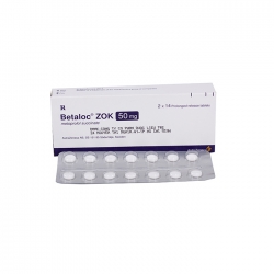 Thuốc tim mạch Betaloc ZOK 50mg ( Metoprolol 50mg )