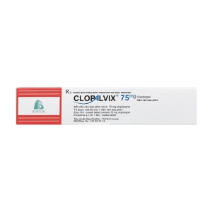 Clopalvix 75mg Boston Pharma 5 vỉ x 14 viên (Clopidogrel)
