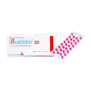 Bustidin 20 Roussel 2 vỉ x 30 viên (Trimetazidin)