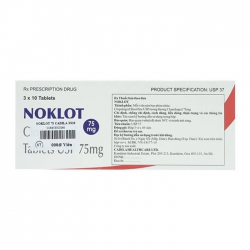 Noklot 75mg Cadila , Hộp 3 vỉ x 10 viên