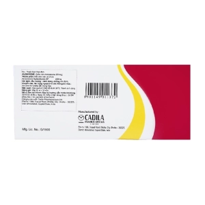 Aldarone 200mg Cadila Pharmaceuticals 10 vỉ x 10 viên (Amiodarone)