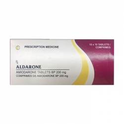 Thuốc tim mạch Cadila Pharm Aldarone, Hộp 100 viên
