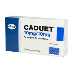 Caduet 10mg/10mg Pfizer, Hộp 30 viên