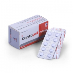 Thuốc tim mạch Captopril 25mg Domesco