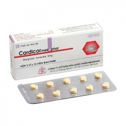 Thuốc tim mạch Cardicor 5mg Mekophar | Hộp 3 vỉ x 10 viên