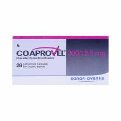 CoAprovel 300/12.5mg Sanofi, Hộp 2 vỉ x 14 viên