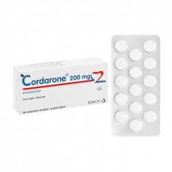 Cordarone 200mg Sanofi, Hộp 2 vỉ x 15 Viên