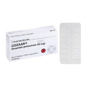 Cozaar 50mg MSD 2 vỉ x 14 viên (Losartan Kali)