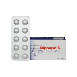Thuốc tim mạch Dipsope Amlodipin 5mg, Hộp 100 viên