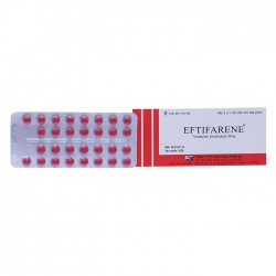 Thuốc tim mạch Eftifarene 20mg - Trimetazidine dihydrochloride 20mg, Hộp 2 vỉ x 30 viên