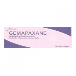 Thuốc tim mạch Gemapaxane 2000IU/0.2ml, Hộp 6 ống