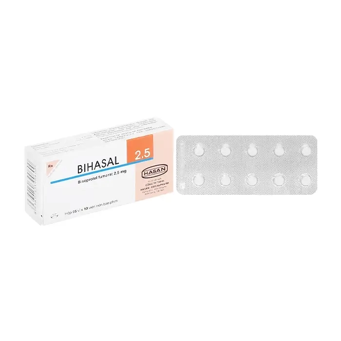 Bihasal 2.5 Hasan 5 vỉ x 10 viên Bihasal 2.5 Hasan 5 vỉ x 10 viên