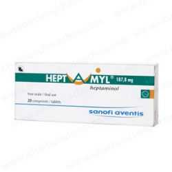 Thuốc tim mạch Hept-A-MYL - Heptaminol 187.8mg, Hộp 2 vỉ x 10 viên