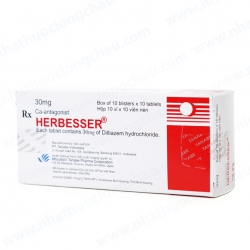 Thuốc tim mạch Herbesser  30mg, Hộp 100 viên