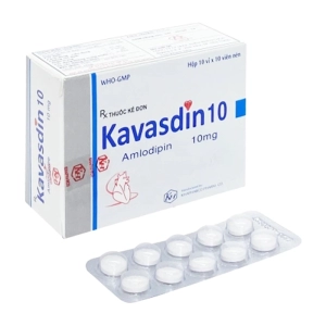 Kavasdin 10 Khapharco 10 vỉ x 10 viên Kavasdin 10 Khapharco 10 vỉ x 10 viên