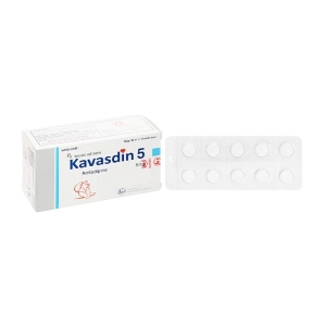 Kavasdin 5 Khapharco 10 vỉ x 10 viên Kavasdin 5 Khapharco 10 vỉ x 10 viên