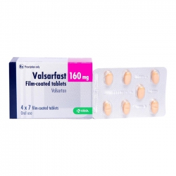 Thuốc tim mạch Krka Valsarfast 160mg 28 viên Thuốc tim mạch Krka Valsarfast 160mg 28 viên