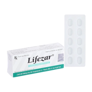 Lifezar 50mg United International Pharma 3 vỉ x 10 viên (Losartan Kali)