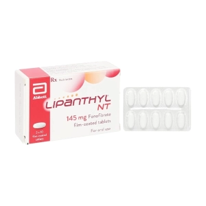 Lipanthyl NT 145mg Abbott 3 vỉ x 10 viên (Fenofibrat)