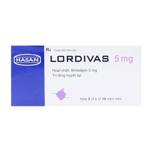 Lordivas 5mg Hasan 3 vỉ x 10 viên Lordivas 5mg Hasan 3 vỉ x 10 viên