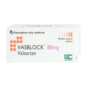 Vasblock 80mg Medochemie 3 vỉ x 10 viên (Valsartan)
