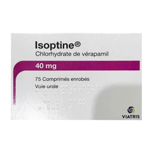 Isoptine 40mg Viatris 75 viên (Verapamil) Isoptine 40mg Viatris 75 viên (Verapamil)